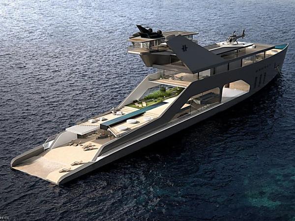 A Peek at a New Superyacht With Its Own Private Beach
