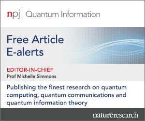 npj Quantum Information | Sign up for free e-alerts